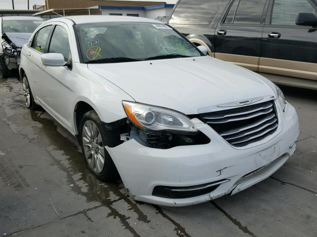 1C3CCBAB6DN720254 - 2013 CHRYSLER 200 LX WHITE photo 1