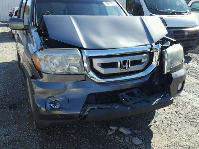 5FNYF48819B020369 - 2009 HONDA PILOT TOUR GRAY photo 9