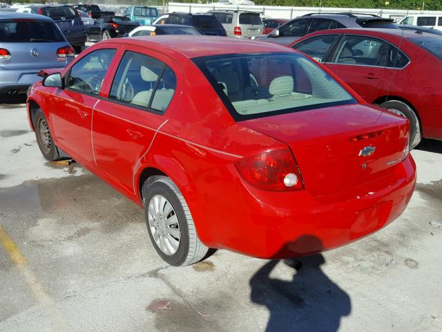 1G1AK55F877133396 - 2007 CHEVROLET COBALT LS RED photo 3