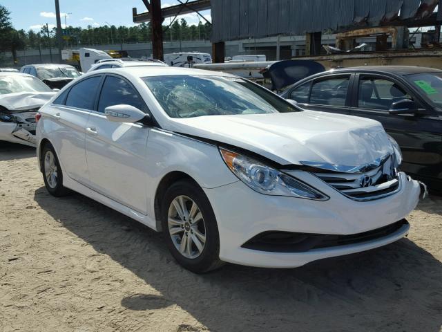 5NPEB4AC0EH919538 - 2014 HYUNDAI SONATA GLS WHITE photo 1