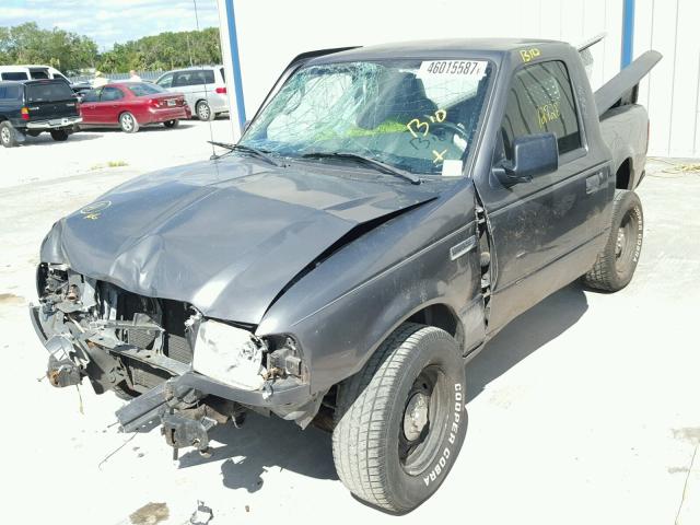 1FTYR10D36PA15545 - 2006 FORD RANGER GRAY photo 2