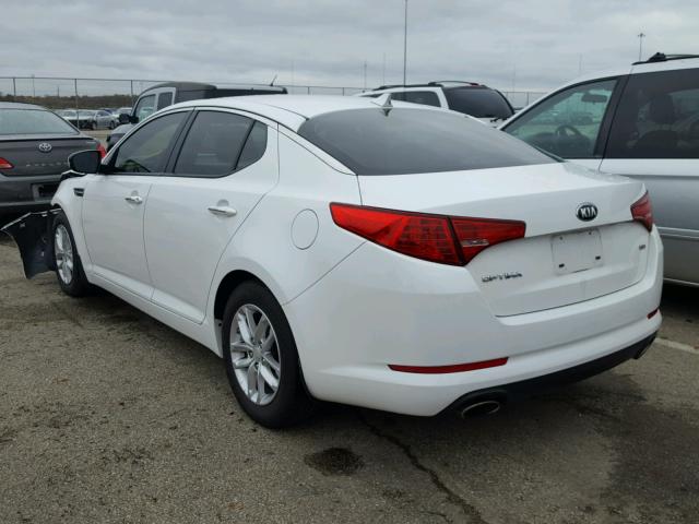 KNAGM4A7XD5403737 - 2013 KIA OPTIMA LX WHITE photo 3