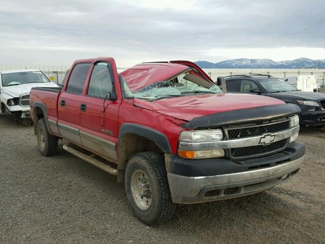 1GCHK23U01F157923 - 2001 CHEVROLET SILVERADO RED photo 1