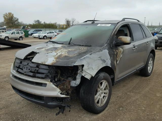 2FMDK48C68BA30921 - 2008 FORD EDGE SEL SILVER photo 2