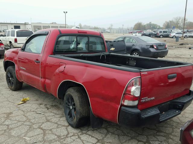 5TENX4CN4AZ674038 - 2010 TOYOTA TACOMA RED photo 3