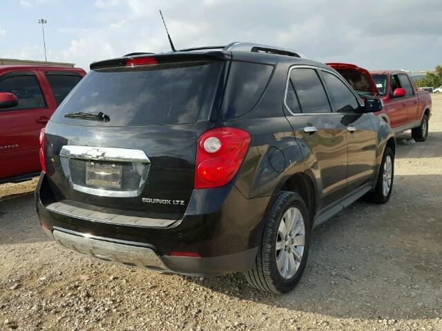 2CNALFEW1A6242621 - 2010 CHEVROLET EQUINOX LT BLACK photo 4