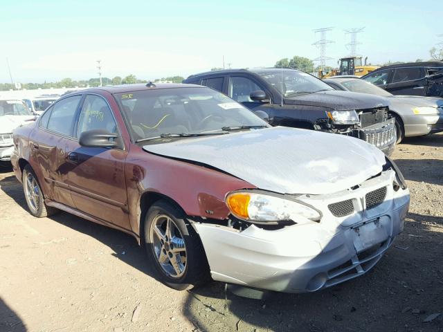 1G2NF52E73M585803 - 2003 PONTIAC GRAND AM S ბურგუნდია ფოტო 1