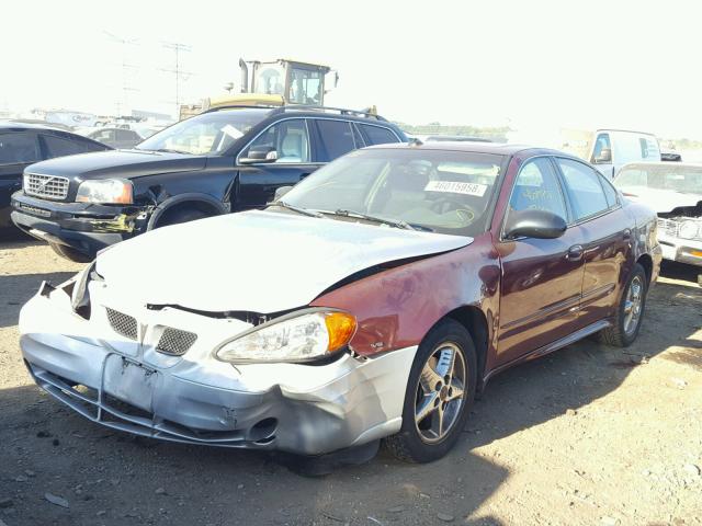 1G2NF52E73M585803 - 2003 PONTIAC GRAND AM S ბურგუნდია ფოტო 2