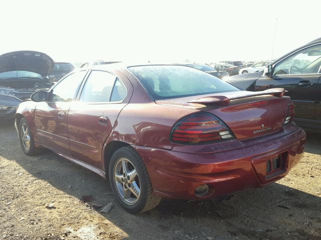 1G2NF52E73M585803 - 2003 PONTIAC GRAND AM S ბურგუნდია ფოტო 3