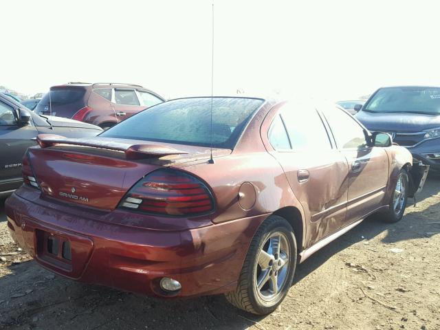 1G2NF52E73M585803 - 2003 PONTIAC GRAND AM S ბურგუნდია ფოტო 4