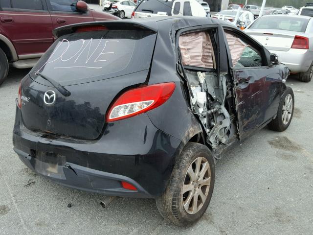 JM1DE1HZ8B0103763 - 2011 MAZDA MAZDA2 BLACK photo 4