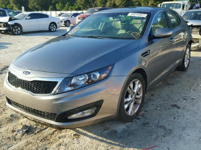 5XXGN4A70CG007861 - 2012 KIA OPTIMA EX GRAY photo 2