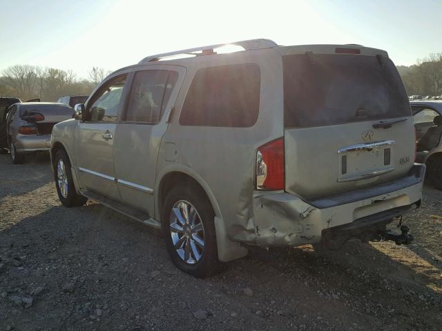 5N3AA08C39N900992 - 2009 INFINITI QX56 GOLD photo 3