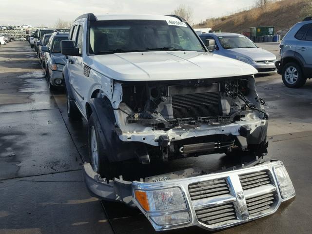 1D8GU28K77W580019 - 2007 DODGE NITRO SXT WHITE photo 1