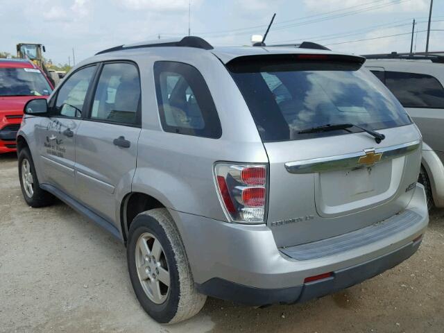 2CNDL13F786327685 - 2008 CHEVROLET EQUINOX LS SILVER photo 3