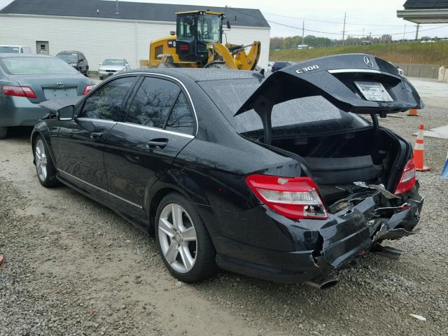 WDDGF8BB1BR165487 - 2011 MERCEDES-BENZ C 300 4MAT BLACK photo 3