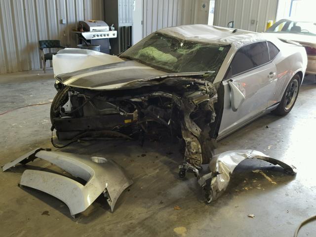 2G1FA1E32C9136942 - 2012 CHEVROLET CAMARO LS SILVER photo 2