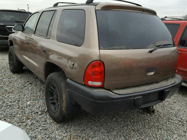 1B4HS28N3YF247513 - 2000 DODGE DURANGO BROWN photo 3