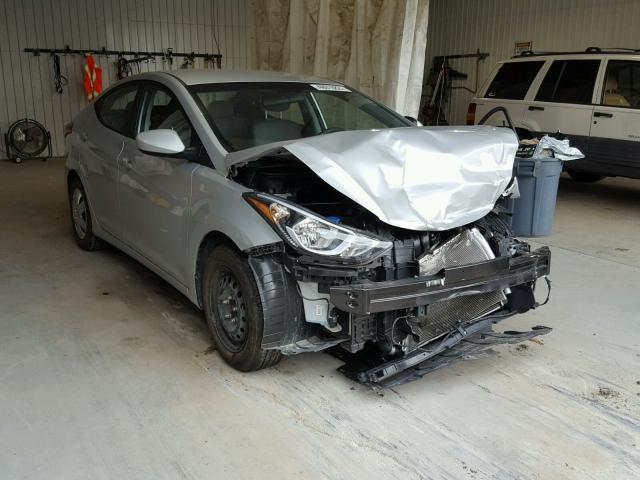 5NPDH4AE6GH678583 - 2016 HYUNDAI ELANTRA SE SILVER photo 1