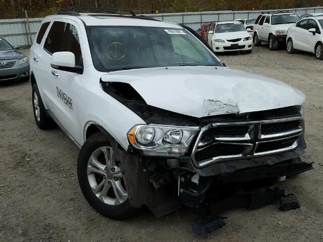 1C4SDJDT8DC528915 - 2013 DODGE DURANGO CR WHITE photo 1