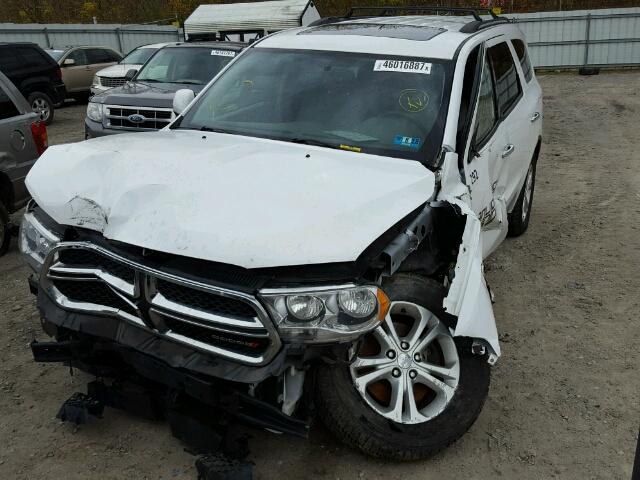 1C4SDJDT8DC528915 - 2013 DODGE DURANGO CR WHITE photo 2