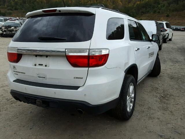 1C4SDJDT8DC528915 - 2013 DODGE DURANGO CR WHITE photo 4