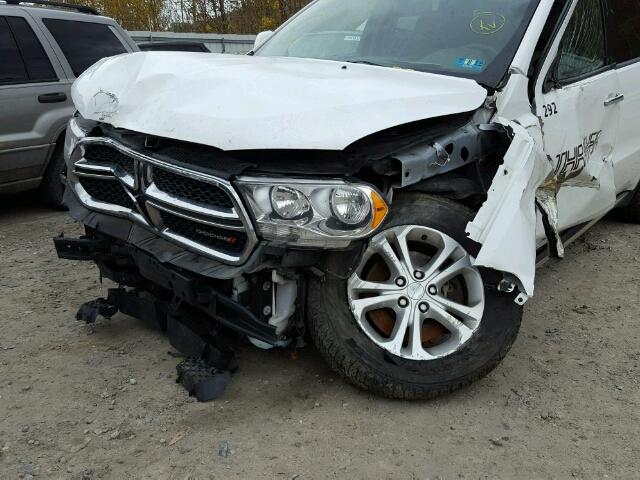 1C4SDJDT8DC528915 - 2013 DODGE DURANGO CR WHITE photo 9