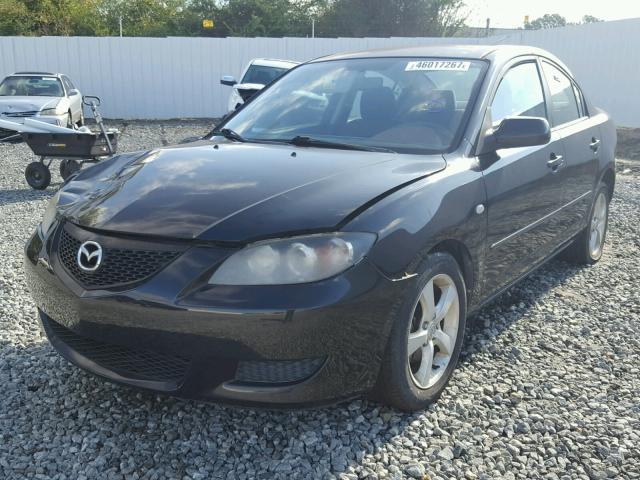 JM1BK32F161534049 - 2006 MAZDA 3 BLACK photo 2