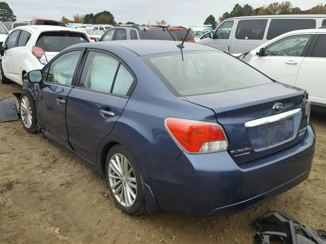 JF1GJAG64CH008268 - 2012 SUBARU IMPREZA LI BLUE photo 3