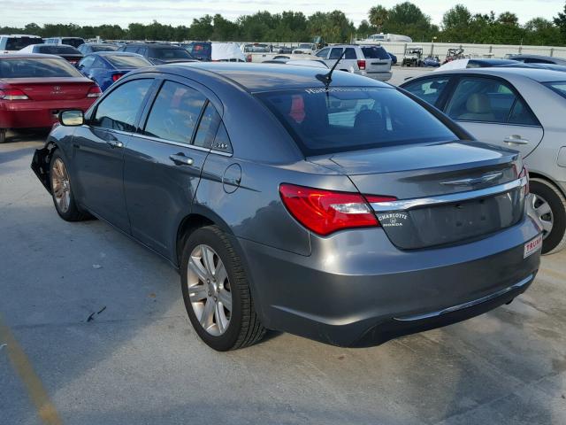 1C3CCBBB1DN696167 - 2013 CHRYSLER 200 TOURIN GRAY photo 3