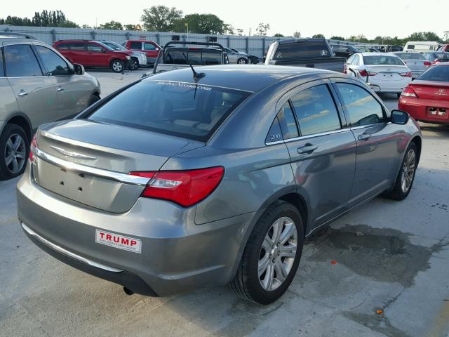 1C3CCBBB1DN696167 - 2013 CHRYSLER 200 TOURIN GRAY photo 4