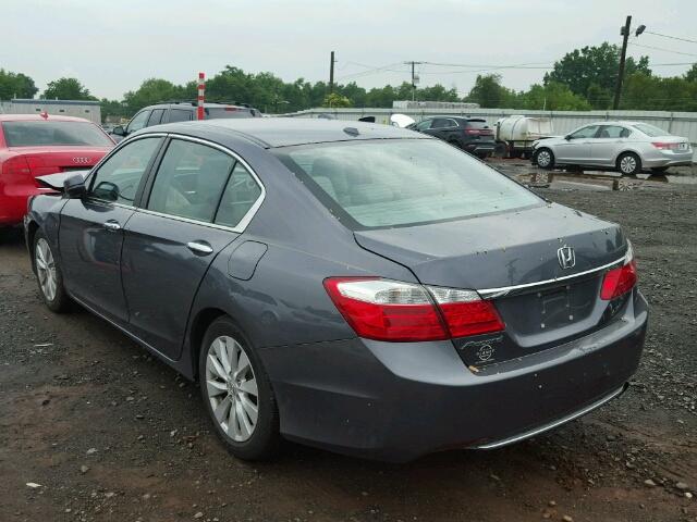 1HGCR2F87DA138194 - 2013 HONDA ACCORD EXL GRAY photo 3