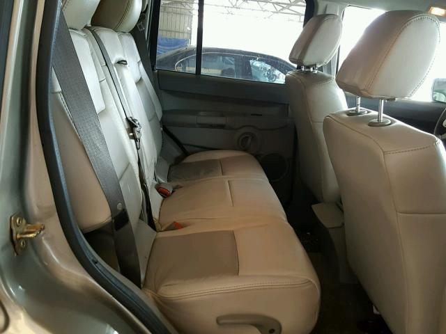 1J8HH48N66C175954 - 2006 JEEP COMMANDER GOLD photo 6