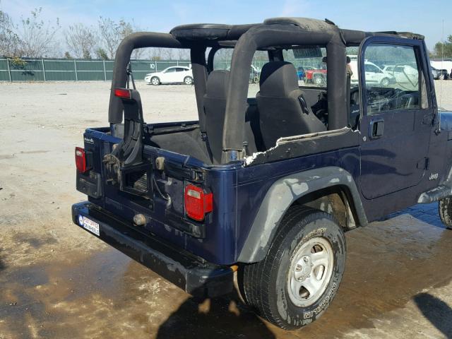 1J4F449S15P343127 - 2005 JEEP WRANGLER / BLUE photo 9