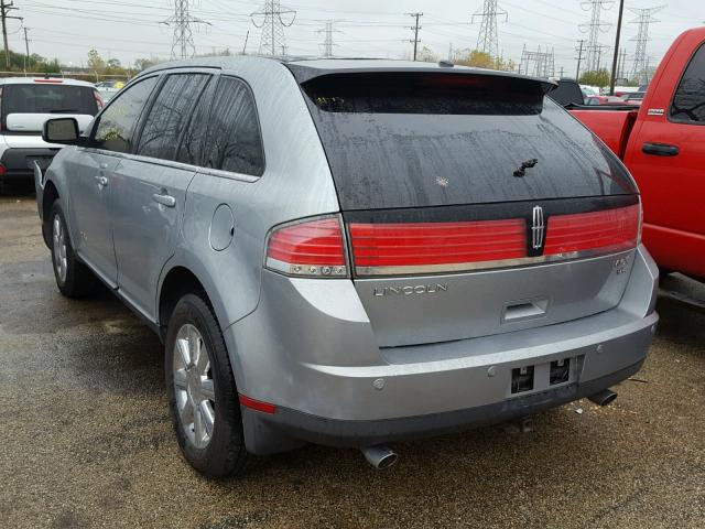 2LMDU88C27BJ24198 - 2007 LINCOLN MKX SILVER photo 3