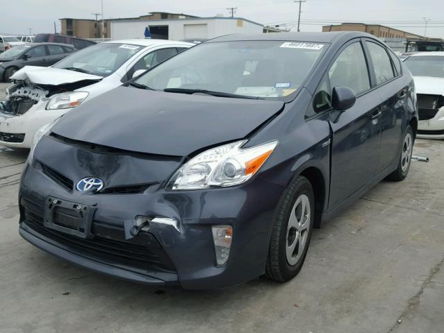 JTDKN3DU4F0452695 - 2015 TOYOTA PRIUS CHARCOAL photo 2