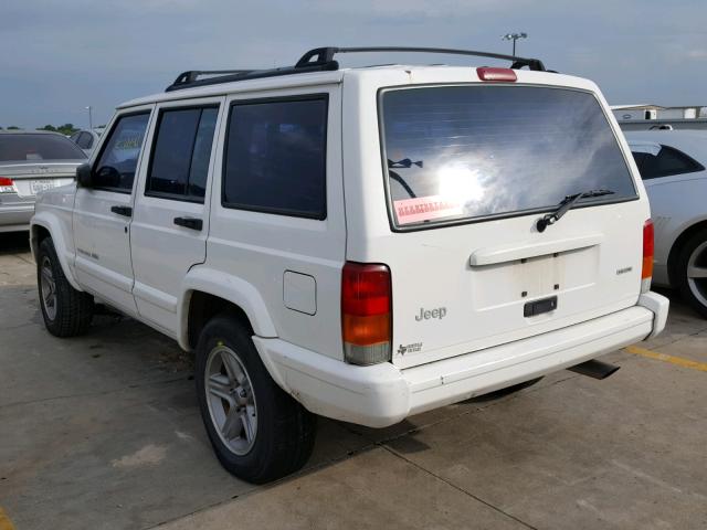 1J4FT58S6YL200695 - 2000 JEEP CHEROKEE C WHITE photo 3