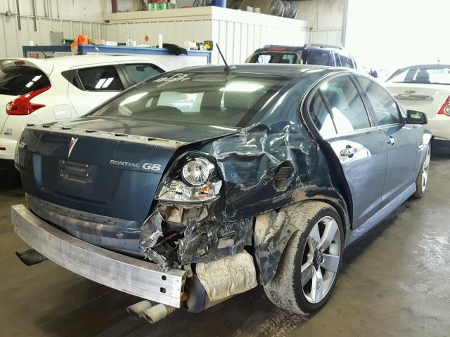 6G2EC57Y29L183880 - 2009 PONTIAC G8 GT BLUE photo 4