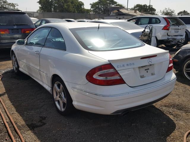 WDBTJ75J75F146967 - 2005 MERCEDES-BENZ CLK 500 WHITE photo 3