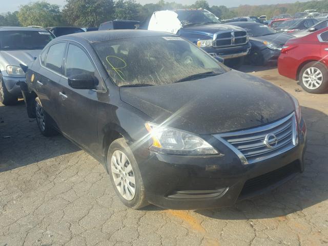 3N1AB7APXEY315942 - 2014 NISSAN SENTRA S BLACK photo 2