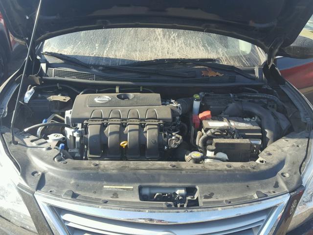 3N1AB7APXEY315942 - 2014 NISSAN SENTRA S BLACK photo 7