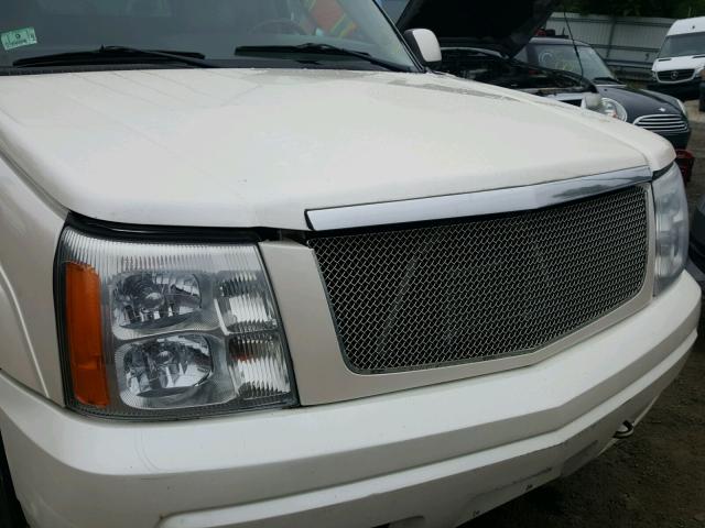 3GYEK62N94G143889 - 2004 CADILLAC ESCALADE E WHITE photo 9