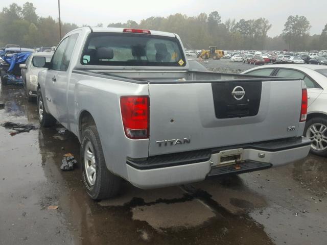 1N6BA06A95N546941 - 2005 NISSAN TITAN XE SILVER photo 3