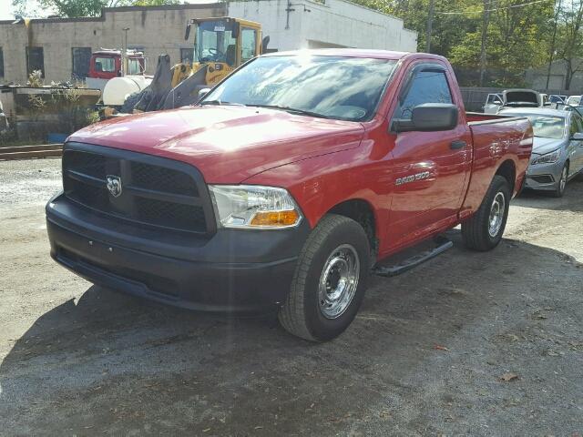 3C6JD6AK6CG163741 - 2012 DODGE RAM 1500 S RED photo 2