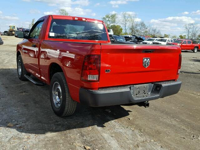 3C6JD6AK6CG163741 - 2012 DODGE RAM 1500 S RED photo 3