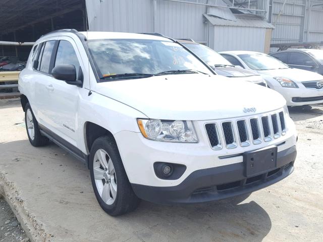 1C4NJCBA5CD652135 - 2012 JEEP COMPASS SP WHITE photo 1