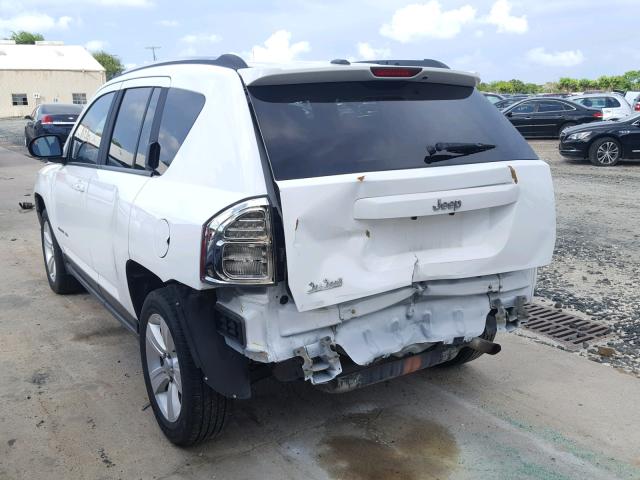 1C4NJCBA5CD652135 - 2012 JEEP COMPASS SP WHITE photo 3