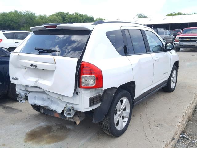 1C4NJCBA5CD652135 - 2012 JEEP COMPASS SP WHITE photo 4
