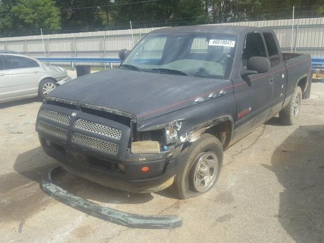 3B7HC13Y3WG228659 - 1998 DODGE RAM 1500 BLACK photo 2