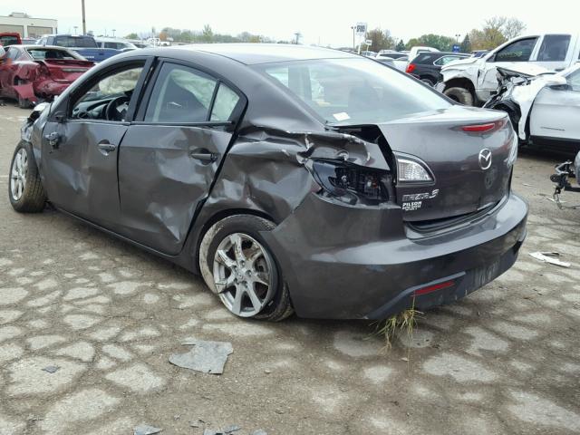 JM1BL1SF6A1261491 - 2010 MAZDA 3 I GRAY photo 3